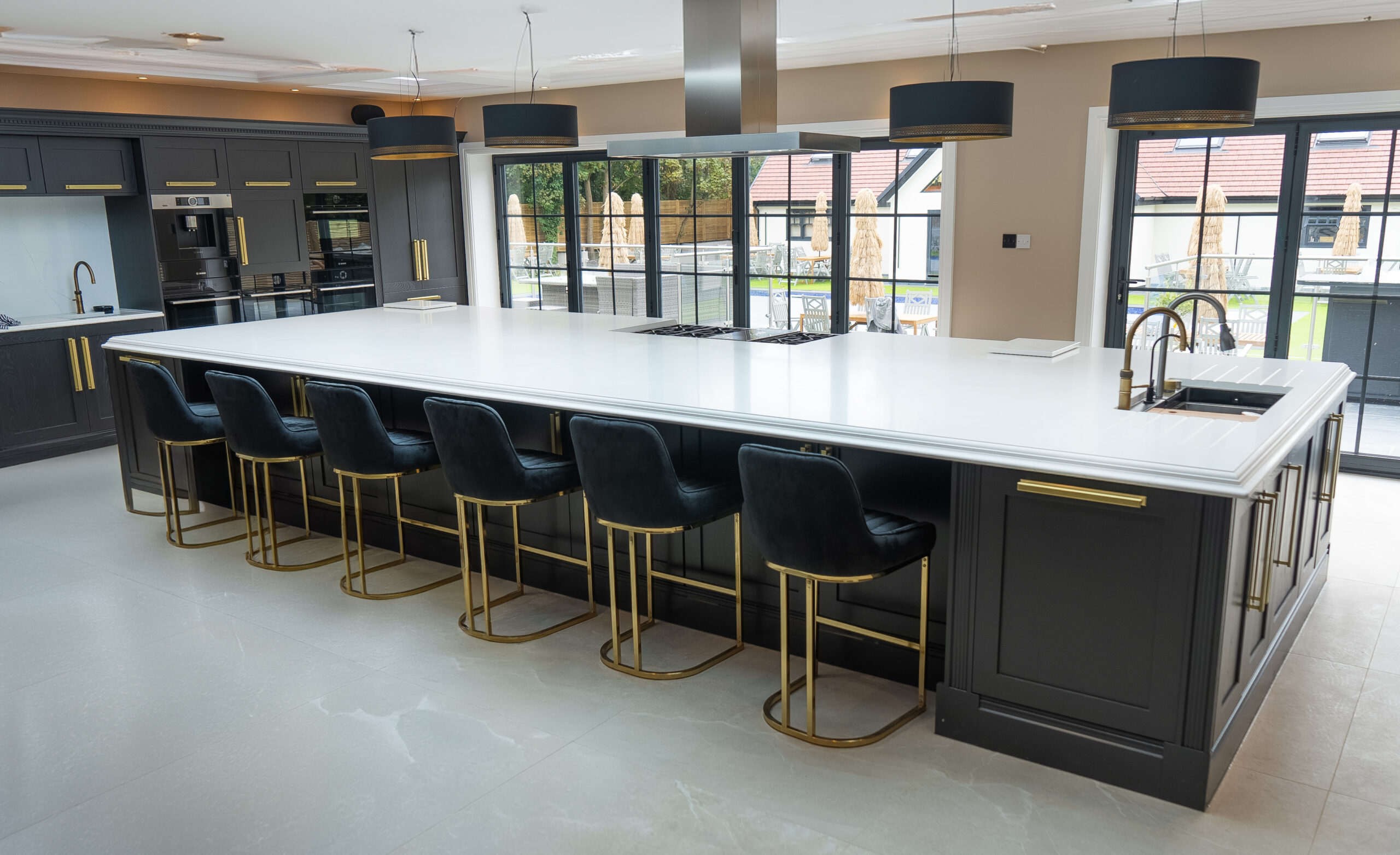 Luxury Quartz Kitchen with Statement Island in Crosby, Liverpool