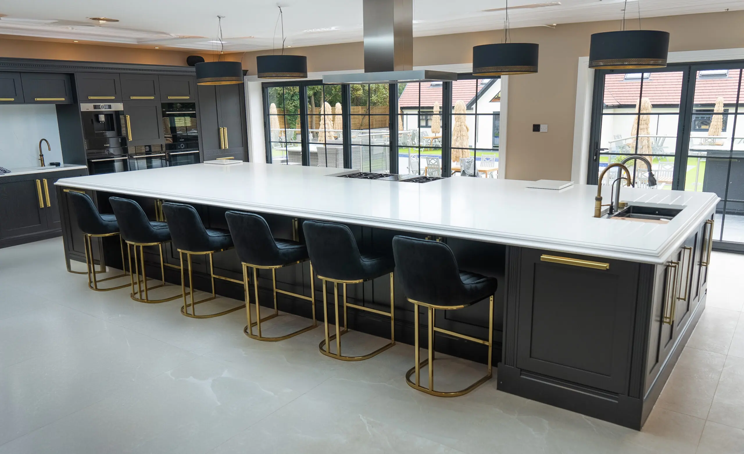 Luxury Quartz Kitchen with Statement Island in Crosby, Liverpool