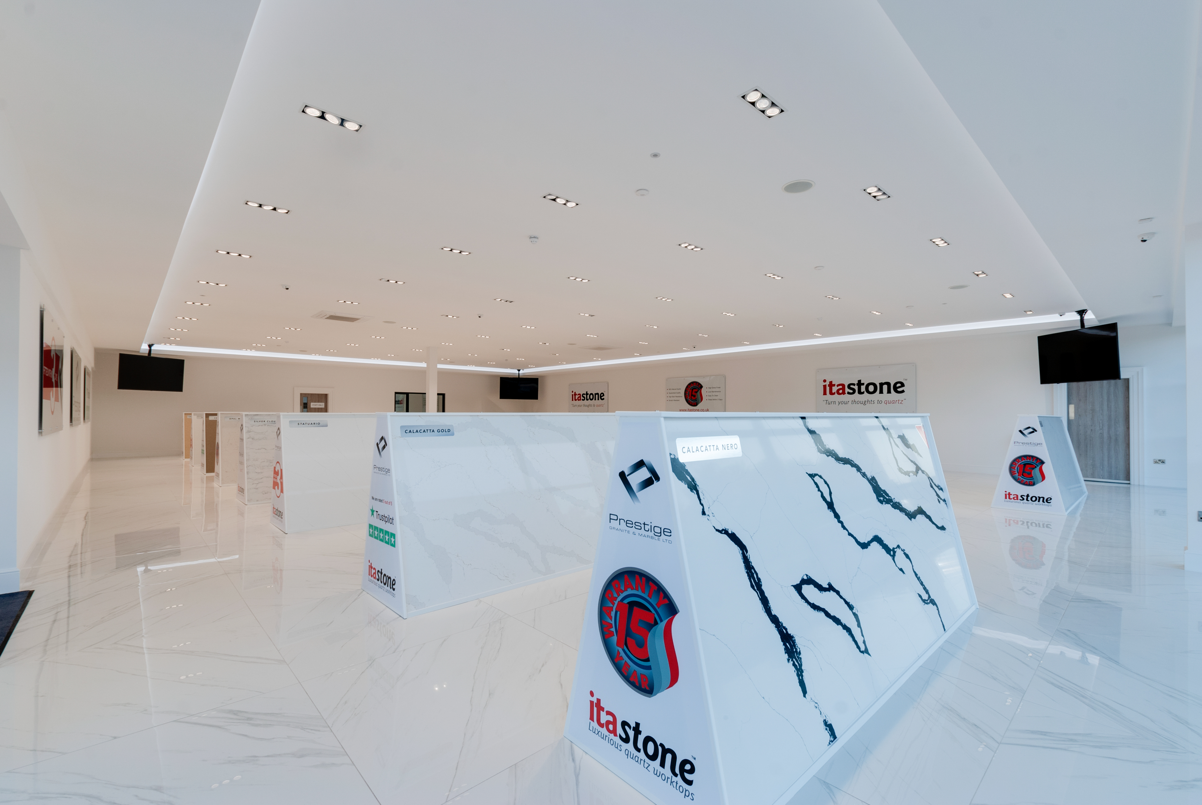 Prestige Granite & Marble 50,000 Sq Ft Showroom Inside View